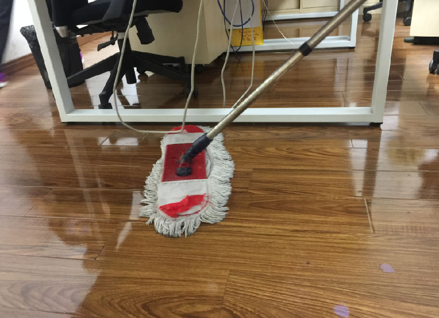 越西县木地板保洁案例